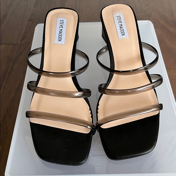 Steve Madden Hanya Block Heel Slides - Picture 3 of 11